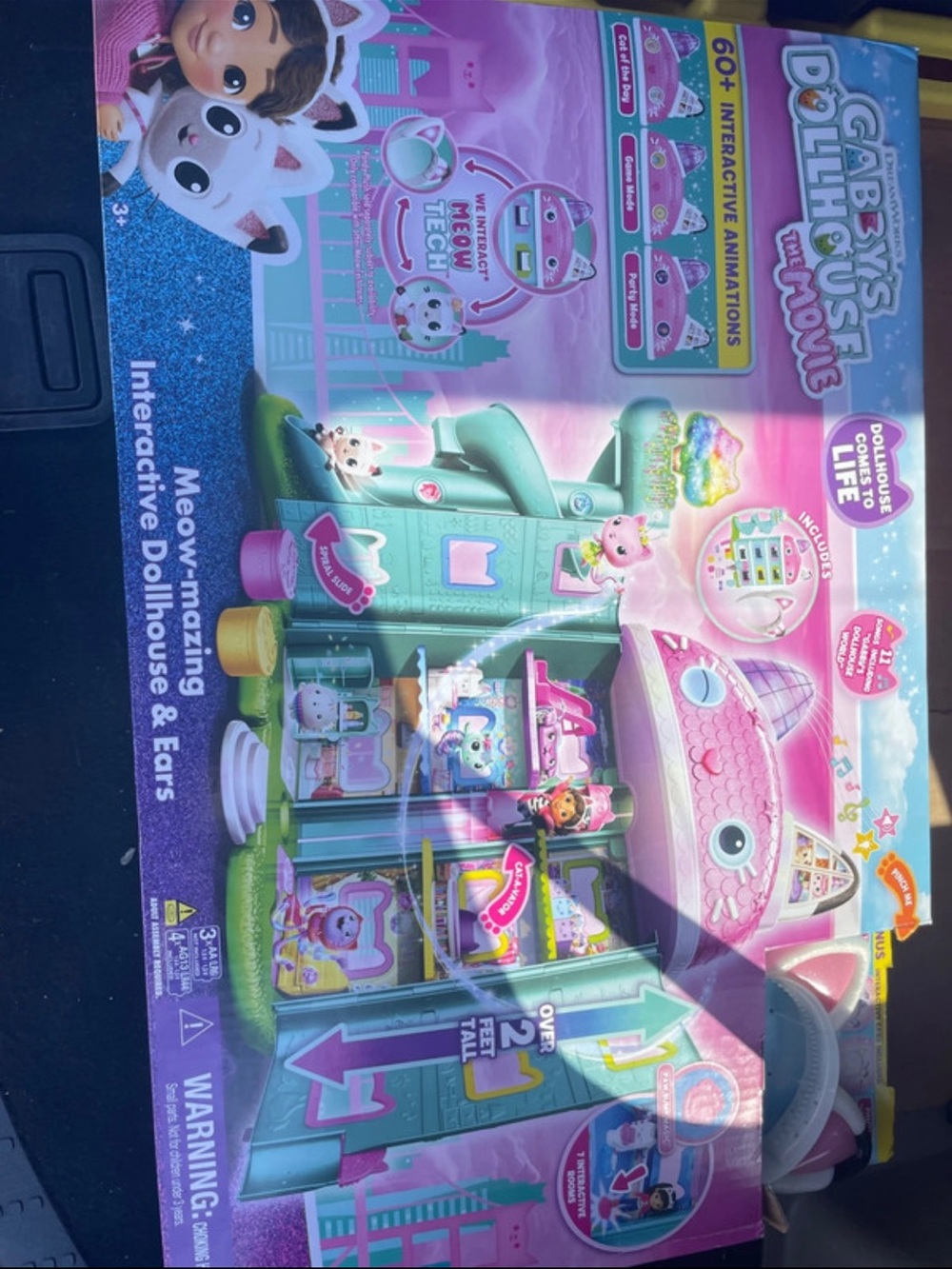 Gaby's Dollhouse Meow-mazing Interactive Dollhouse Playset - Pink & Teal